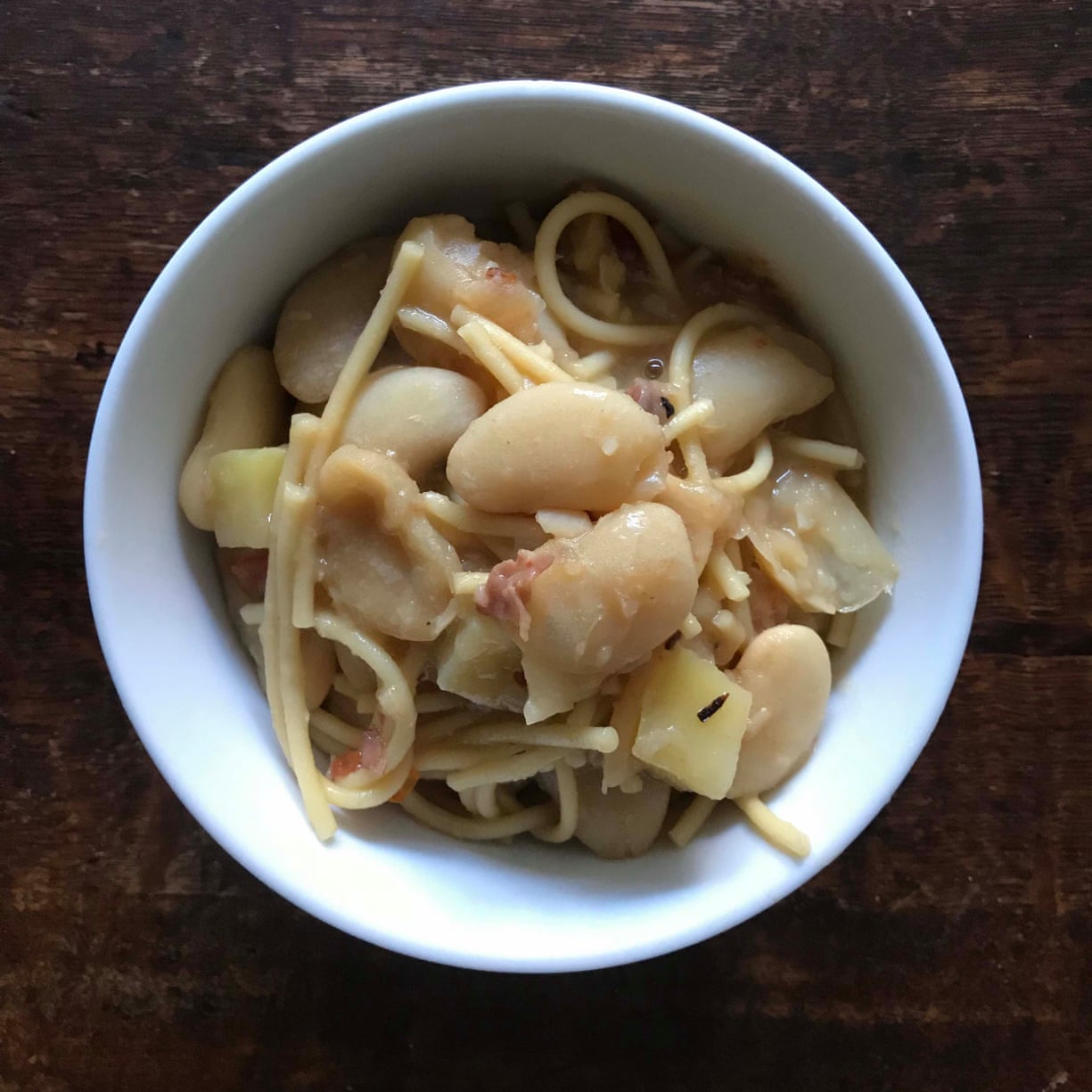 Lucio Galletto's version: 'Pasta e fagioli is one of the few dishes that unify Italy.'